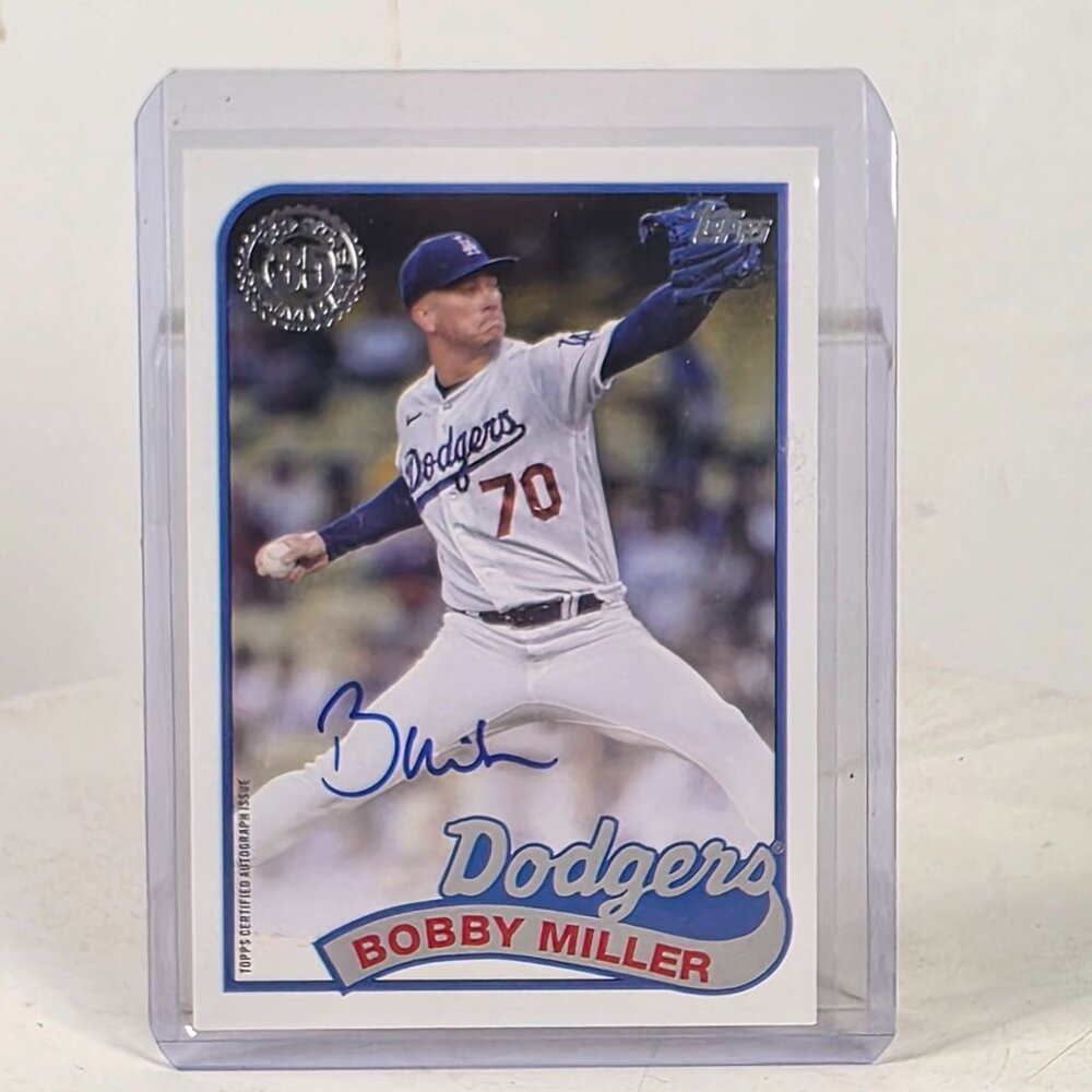 Bobby Miller 2024 Topps Certified Autograph Card Dodgers 35th Anniversary Editio